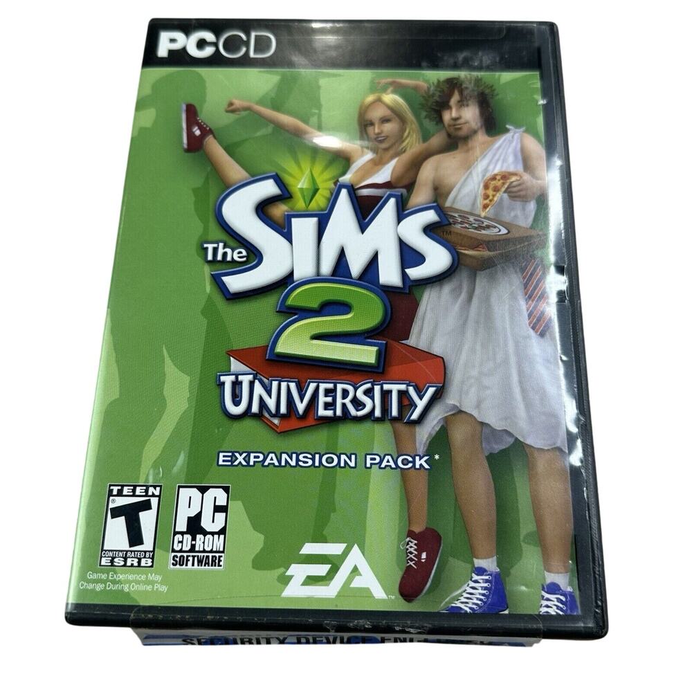 Sims 2: University (PC, 2005) PREOWNED - Includes Book
